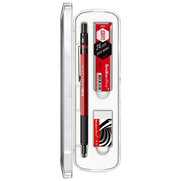 Scrikss Graph-X Kırmızı 0.5 mm 3'lü Versatil Uçlu Kalem Seti - Görsel 3