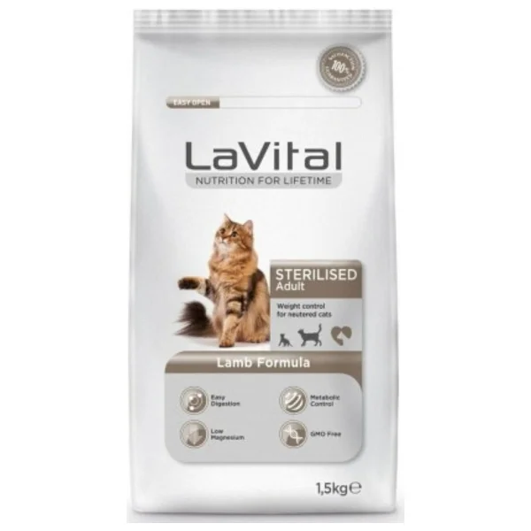 Lavital Somonlu 12 Kg Kısırlaştırılmış Yetişkin Kedi Maması - Görsel 5