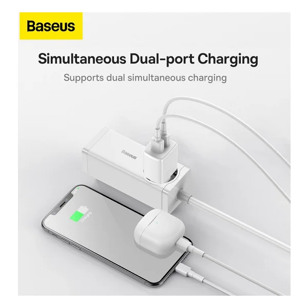 Baseus Compact 10.5 W Hızlı Şarj Adaptörü - Görsel 6