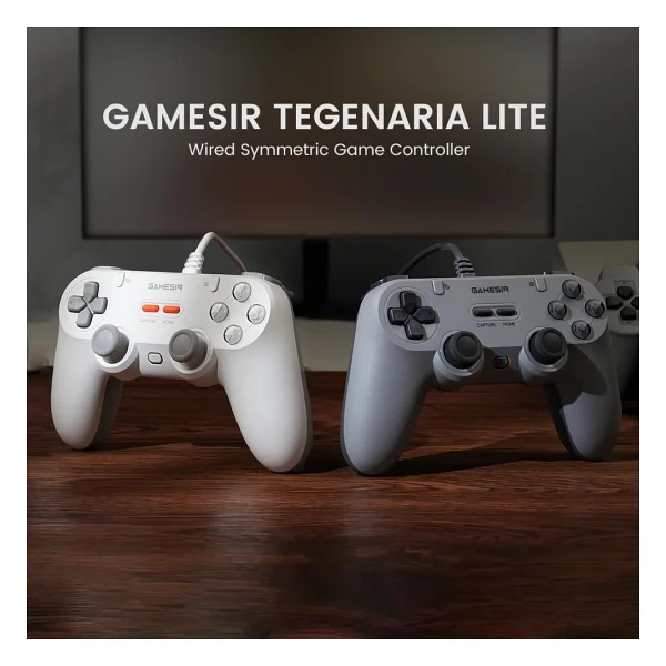 Gamesir Tegenaria Lite Beyaz Kablolu Oyun Kolu - Görsel 3