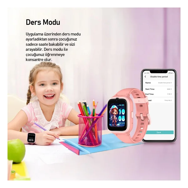 Buff Kids Watch Play Pembe Akıllı Çocuk Saati - Görsel 6