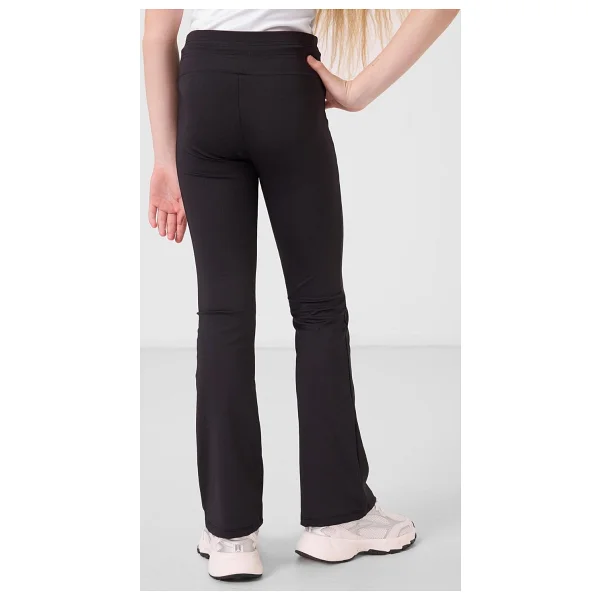Siyah Esnek Standart Fit Basic Performans İspanyol Paça Kız Çocuk Tayt - 75193 - Görsel 5