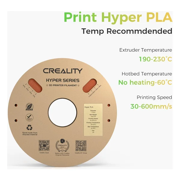 Creality Hyper Pla 1.75 Mm 1 Kg Turuncu Filament - Görsel 9