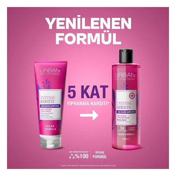 Urban Care Intense Keratin 350 Ml Sülfatsız Şampuan - Görsel 3