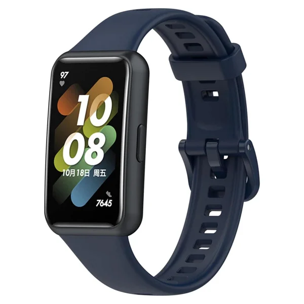 Microsonic Huawei Band 7 Lacivert Silikon Kordon - Görsel 2
