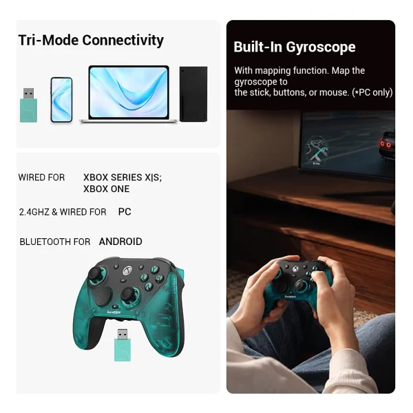 Gamesir G7 Pro 8K PC Aimlabs Edition Kablolu/Kablosuz Oyun Kolu - Görsel 2
