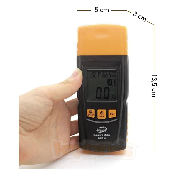 Benetech Gm610 Ahşap Kereste Higrometre - Görsel 5