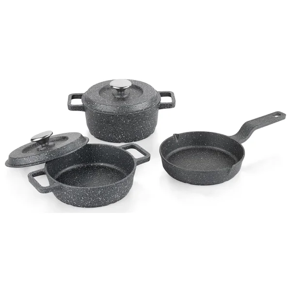 Schafer Retro Cast 5 Parça Mini Döküm Tencere Seti - Görsel 2