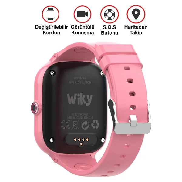 Wiky Watch 4s Pembe Akıllı Çocuk Saati - Görsel 4