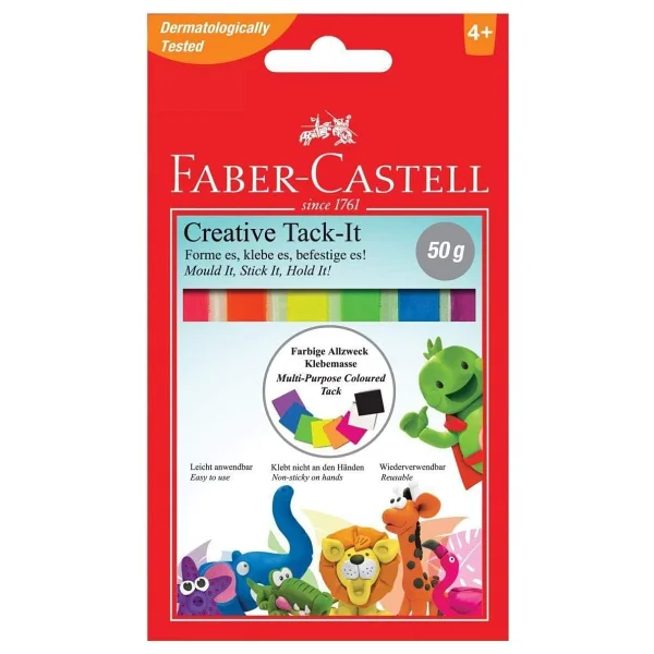 Faber-Castell Tack-it Creative 50 gr Renkli Hamur Yapıştırıcı - Görsel 4