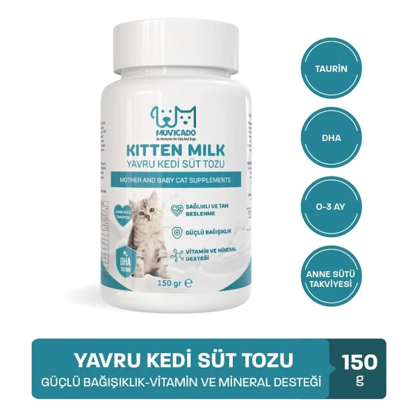 Muvicado Taurinli 150 Gr Yavru Kedi Süt Tozu - Görsel 2