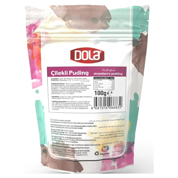 Dola Glutensiz Puding 230 Gr - Görsel 2