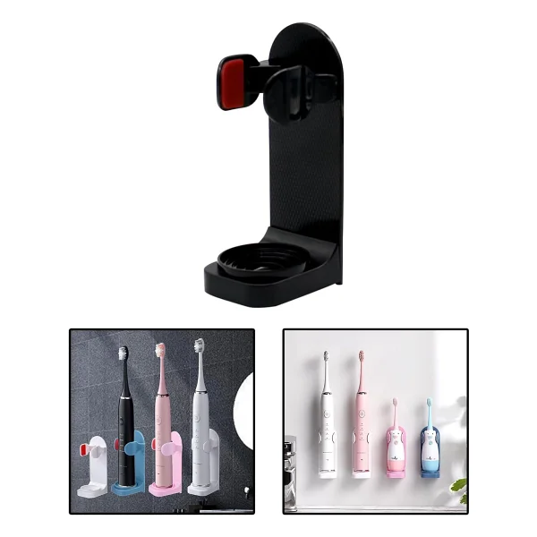 Microcase Yapışkanlı Duvara Monte Şarjlı Diş Fırçası Tutucu Stand - MAVİ AL4802 - Görsel 2