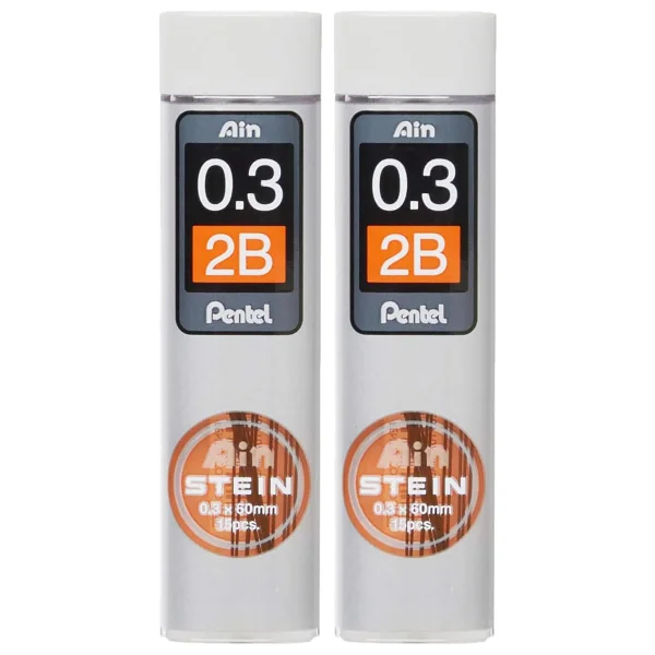 Pentel Mekanik 2B Kurşun Kalem Ucu, 15 Adet, 0.3 mm - Görsel 9