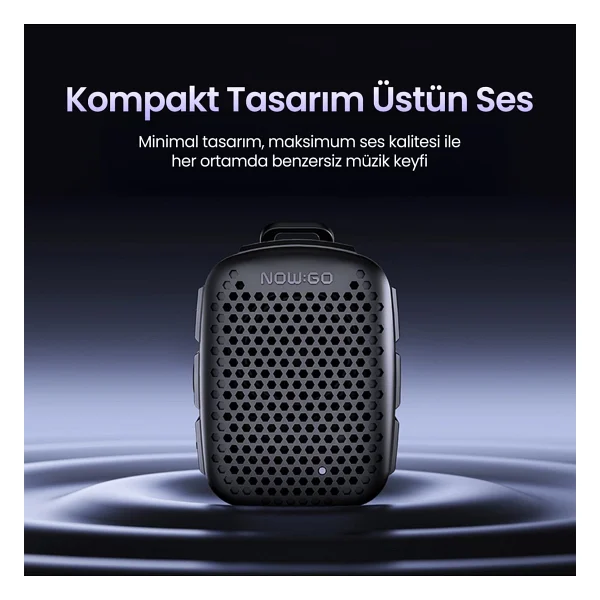 Nowgo Lava Clip Siyah Bluetooth Hoparlör - Görsel 2