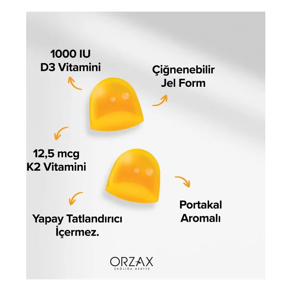Ocean Gummies D3K2 Vitamin Çiğnenebilir 60 Softgel - Görsel 5