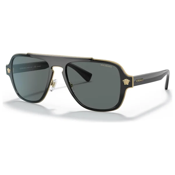 Versace Medusa Retro Charm Ve2199 10006g Black-Light Grey Erkek Güneş Gözlüğü - Görsel 6
