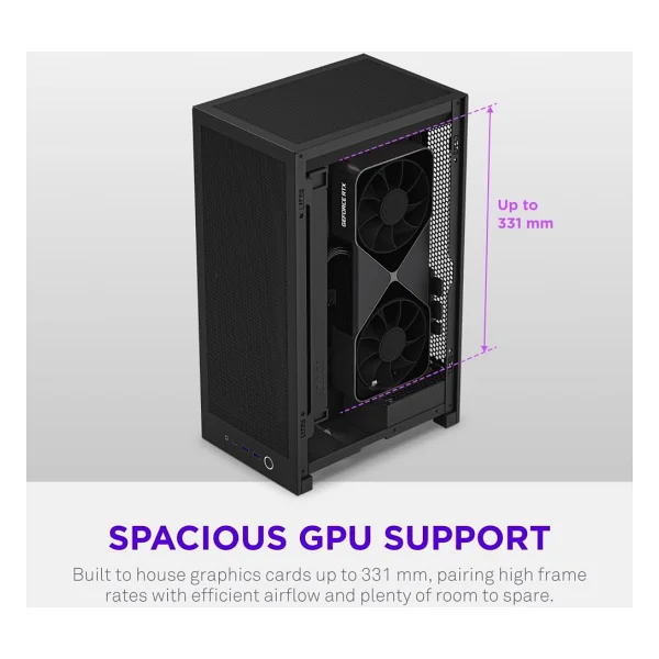 Nzxt H2 Flow Fanlı Mini Itx Oyuncu Kasası - Görsel 6