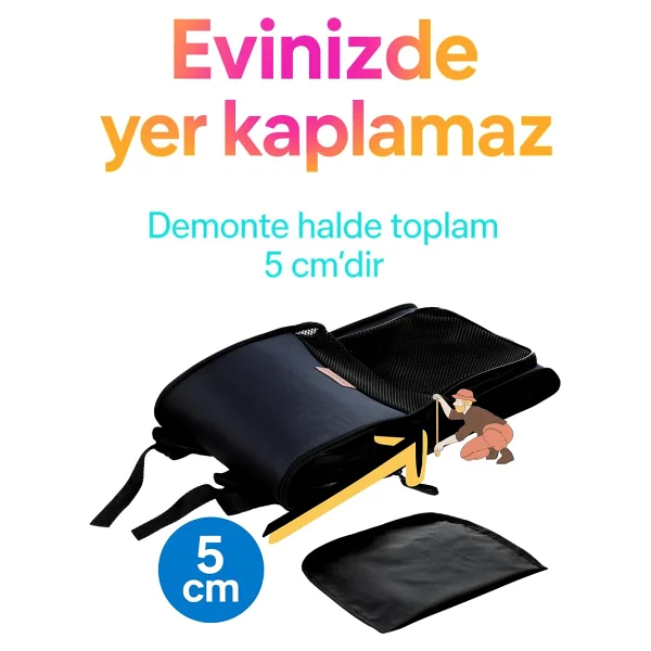 Pugalo Airmove Premium Kedi Köpek Taşıma Çantası Silinebilir Yırtılmaz Fileli Bükülmez Gövde (Siyah) - Görsel 7