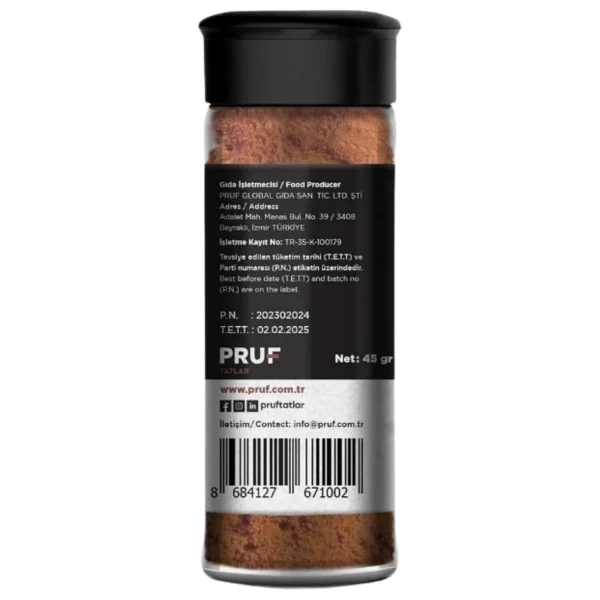 PRUF Taco Baharatı /taco Çeşnisi / Taco Seasoning 45 Gr. Sağlıklı Cam Şişe - Görsel 2