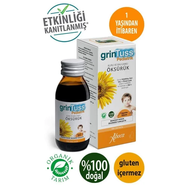 GrinTuss Pediatrik Öksürük Şurubu 128 gr - Görsel 9