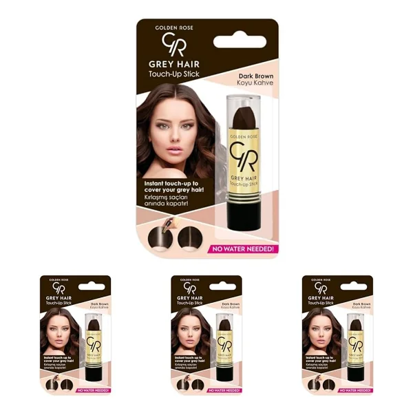 Golden Rose Gray Hair Touch Up Stick Saç Düzeltici Çubuk (Kahverengi, No: 05) (2 Paketi) - Görsel 2