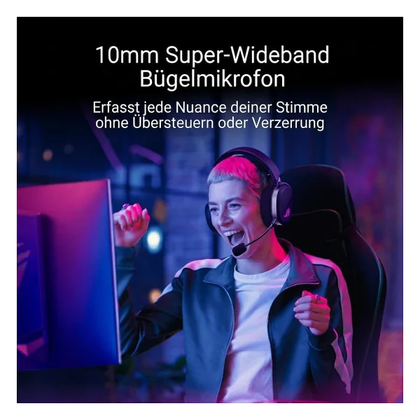 Asus Rog Pelta RGB Kablosuz Kulak Üstü Oyuncu Kulaklığı - Görsel 6