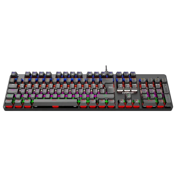 Everest Lumos KB-MK1 Siyah Blue Switch Kablolu Mekanik Oyuncu Klavyesi - Görsel 2