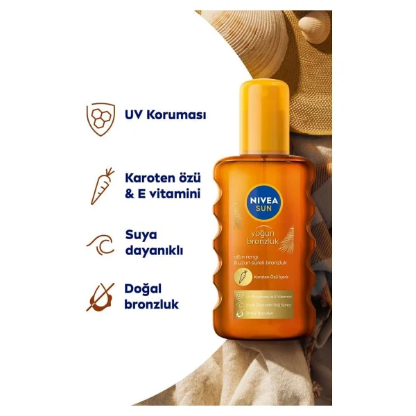 Nivea Koruma & Nem 50 Faktör Güneş Kremi 200 Ml + Karoten Özlü Bronzlaştırıcı 200 Ml - Görsel 4