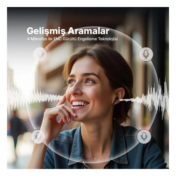 Ttec Airbeat Pro 2km161s ANC TWS Siyah Kulak İçi Bluetooth Kulaklık - Görsel 3