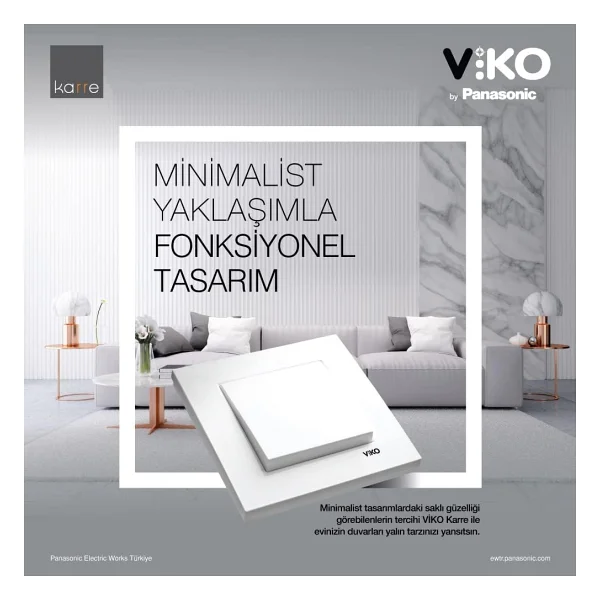 Viko Karre Krem Dörtlü Çerçeve A.B. - Görsel 2