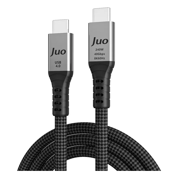 Juo JCB4G241 240 W 1 m Type-C to Type-C Görüntü ve Hızlı Şarj Kablosu