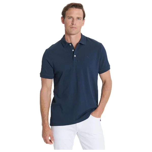 ALTINYILDIZ CLASSICS Erkek Açık Mavi Slim Fit Dar Kesim Polo Yaka%100 Pamuk Kısa Kollu Tişört, Açık Mavi, L - Görsel 4