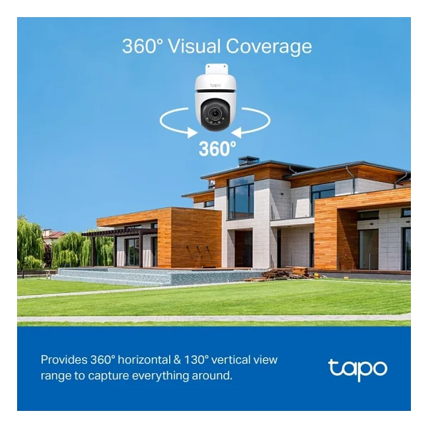 Tp-Link Tapo Tc41 Speed Dome 2k 360 Derece Gece Görüşlü Ip Wi-Fi Güvenlik Kamerası - Görsel 6