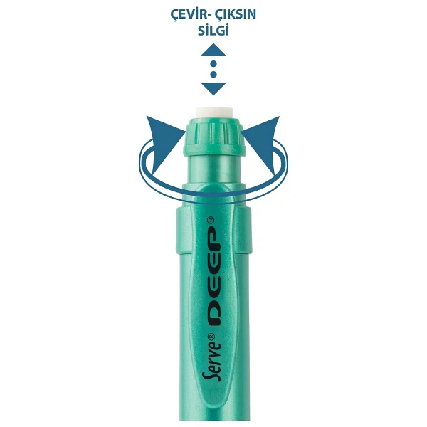 Serve Deep Metalik Yeşil 0.7 Mm Uçlu Kalem - Görsel 3