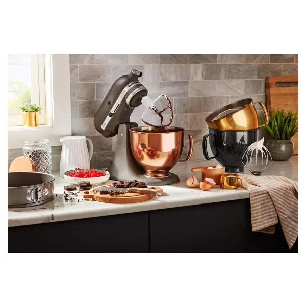 Kitchenaid 4,8 L Stand Mikser İçin Paslanmaz Çelik Kase Parlak Bakır-Bdr - Görsel 6