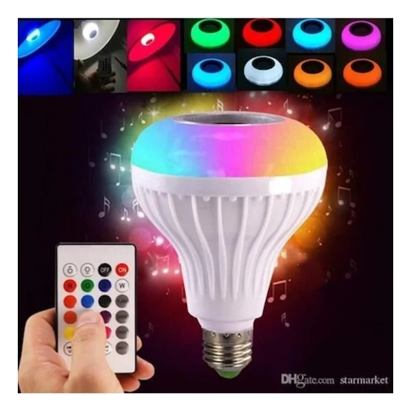 Powermaster OM-30 Bluetooth Müzik Çalar Kumandalı RGB LED Ampul - Görsel 10