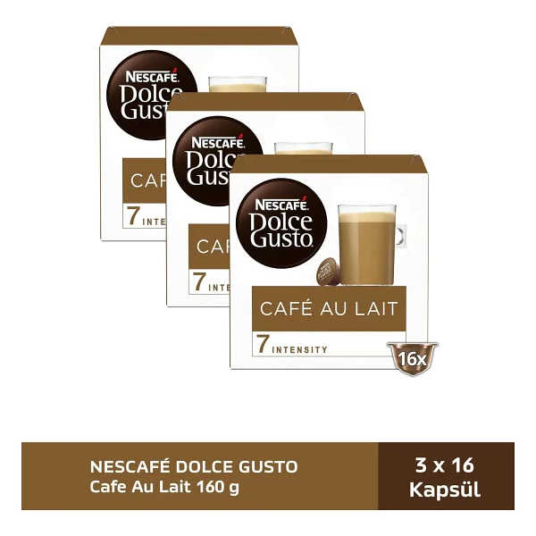 Nescafe Dolce Gusto Cafe Au Lait 48 Kapsül 160 Gr x 3 - Görsel 2