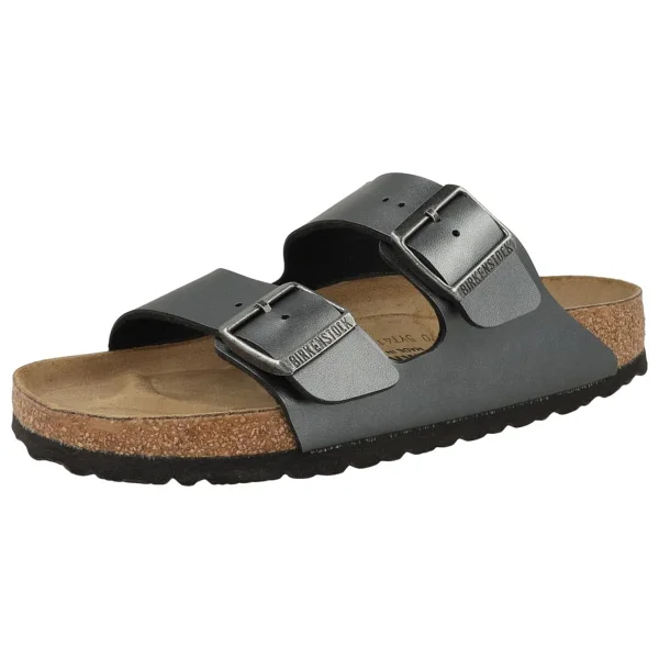 Birkenstock Arizona Birko-Flor 1029224-1029233 Metalik Gri Terlik - Görsel 4