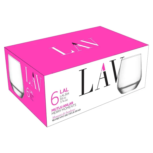 Lav Lal 95 cc 6'lı Kahve Yanı Su Bardağı - Görsel 5