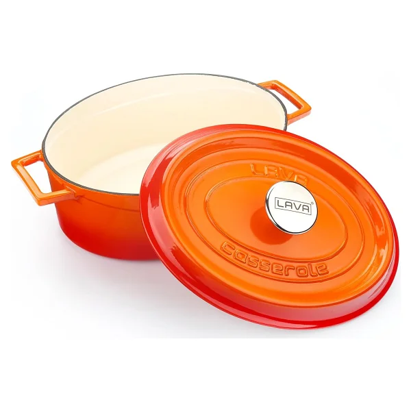 Lava Edition Oval Turuncu 23x29 Cm Döküm Tencere - Görsel 2