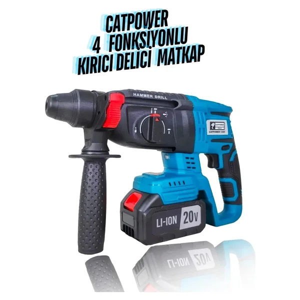 CatPower 1380 Akülü Vidalama Kırıcı Taşlama Somun Sıkma Makinesi Seti - Görsel 5