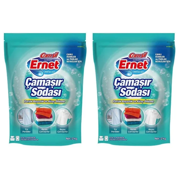 Ernet Çamaşır Sodası 500 G 2li - 1 kg - Görsel 3