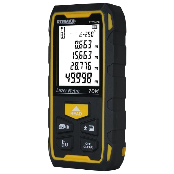 Rtrmax RTM037G 70 m Şarjlı Lazer Metre - Görsel 4