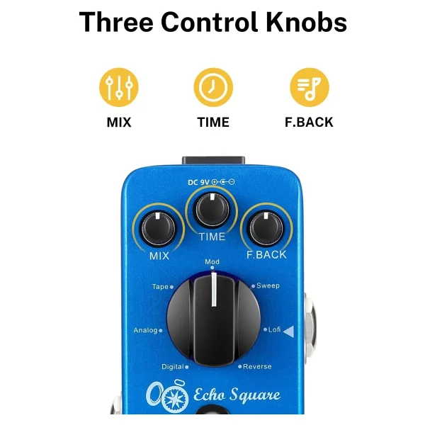 Donner Ec1006 Dijital Multi Delay Pedalı - Görsel 2