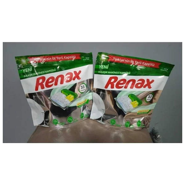 Renax Hepsi Bir Arada Bulaşık Makinesi Tableti 33'lü 2 Adet - Görsel 2