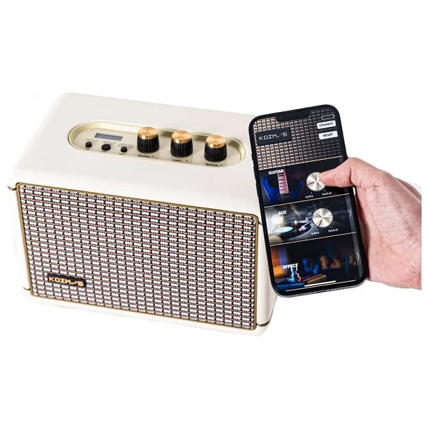 Kozmos Blaze-30cr Krem Bluetooth Hoparlör Ve Elektro Gitar Amfisi - Görsel 7