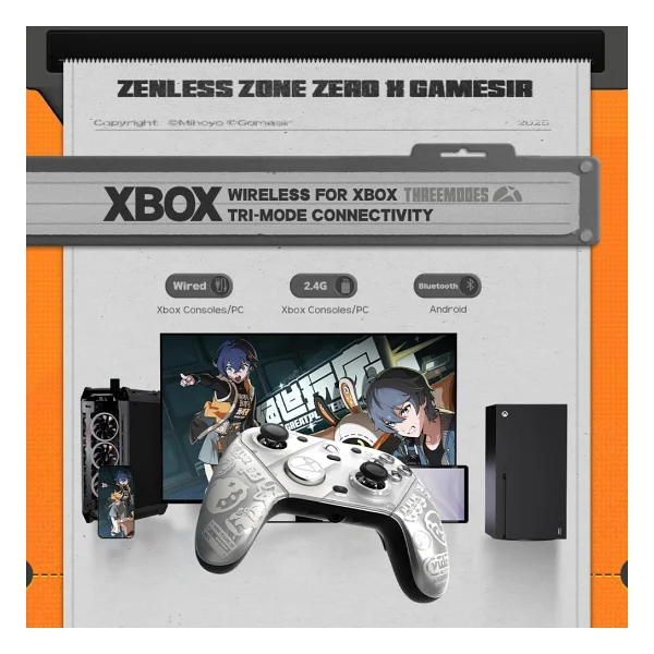 Gamesir G7 Pro Zenless Zone Zero Edition Kablolu/Kablosuz Oyun Kolu - Görsel 6