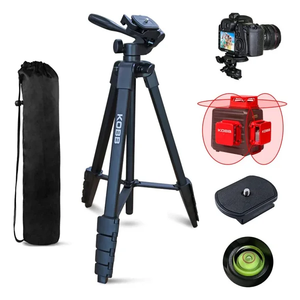 Kobb Kbl16t 160 Cm Su Terazili Profesyonel Alüminyum Lazer Tripod - Görsel 3