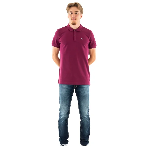TOMMY HILFIGER TJM SLIM PLACKET POLO EXT Erkek T-shirt, Washed Black, L - Görsel 8
